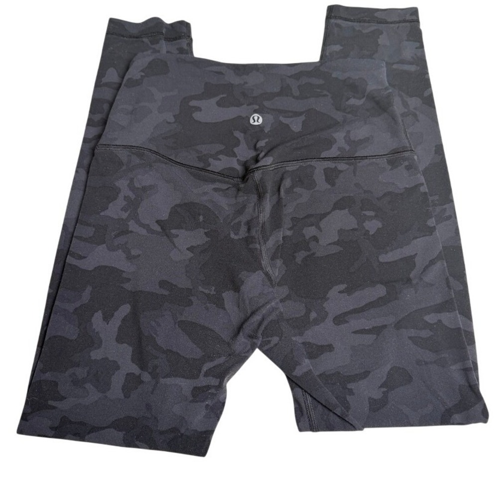 Lululemon Womens Align High Rise Legging 4 Camo Heritage‎ 365 Deep Coal Yoga